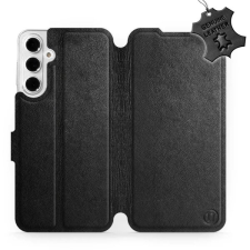 Mobiwear Samsung Galaxy A16 4G / 5G fekete bőr flip tok tok és táska