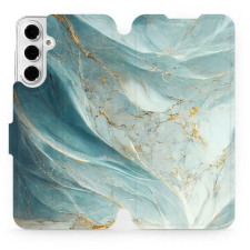 Mobiwear Samsung Galaxy A16 4G / 5G flip tok - zöldes márvány (5906511509085) tok és táska