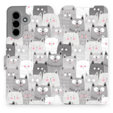Mobiwear Samsung Galaxy A26 flip tok - macskák (5906511811676) tok és táska