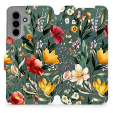 Mobiwear Samsung Galaxy A26 flip tok - zöld rét tok és táska