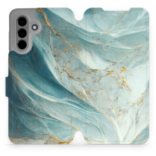 Mobiwear Samsung Galaxy A36 flip tok - zöldes márvány (5906511814165) tok és táska