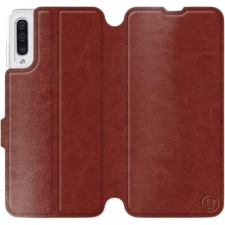 Mobiwear Samsung Galaxy A50 barna flipes tok szürke belsővel (5903226860050) tok és táska