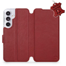 Mobiwear Samsung Galaxy A55 5G sötétpiros bőr flip tok - L_DRS (5906511104921) tok és táska