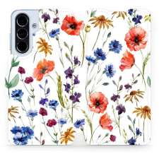 Mobiwear Samsung Galaxy A56 flip tok - mezei virágok (5906511805835) tok és táska