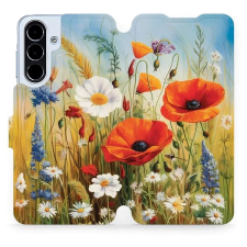 Mobiwear Samsung Galaxy A56 flip tok - nyári rét tok és táska