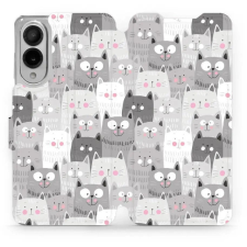 Mobiwear Samsung Galaxy S25 Edge flip tok - macskák (5906511886193) tok és táska