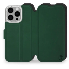 Mobiwear Soft Touch Apple iPhone 16 Pro zöld / fekete flip tok (5906511377073) tok és táska