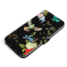 Mobiwear VD09S Xiaomi 11 Lite 5G NE flipes tok - madarak és virágok tok és táska