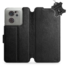 Mobiwear Xiaomi 13T / 13T Pro fekete bőr flip tok - L_BLS tok és táska