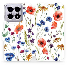 Mobiwear Xiaomi 14T flip tok - mezei virágok (5906511510494) tok és táska