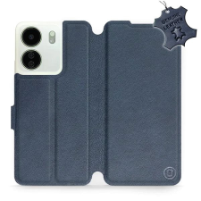 Mobiwear Xiaomi Redmi 13C kék bőr flip tok - L_NBS tok és táska