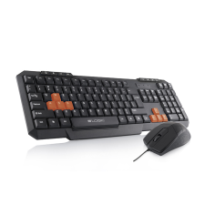 Modecom logic lkm-201 billentyűzet + egér black hu billentyűzet