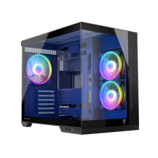 Modecom Volcano Panorama Apex 3F ARGB - Fekete számítógép ház