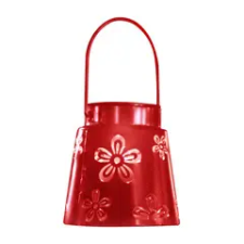 Modee Kerti napelemes szolár LED lámpa (11,5x11 cm) piros - meleg fehér kültéri világítás