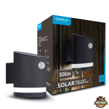  Modee Lighting LED Szolár Napelemes Fali Lámpa WS122 + sensor (50 lumen) kültéri világítás