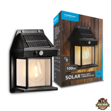  Modee Lighting LED Szolár Napelemes Fali Lámpa WS128 + sensor (1db/doboz) kültéri világítás