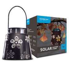 Modee Lighting LED Szolár Napelemes Lámpás LT008B (H11xD11,5cm) fekete kültéri világítás