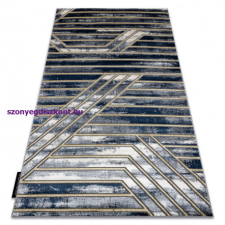  Modern DE LUXE 460 Vonalak - sötétkék / arany 240x340 cm lakástextília