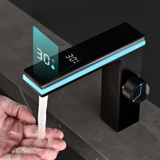  Modern fekete LCD kijelzős csaptelep TB1300902 csaptelep