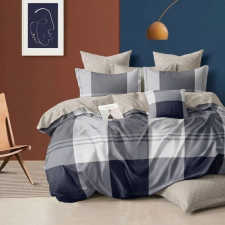  Modern Kék-Szürke-Bézs Kockás Ágyneműhuzat – 7 részes M05-02-03 lakástextília