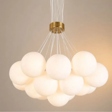  Modern Loft Bagliore mennyezeti lámpa, gömb, 7xE27, állítható magasság, arany világítás