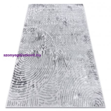  Modern MEFE szőnyeg 8725 Körök ujjlenyomat - szürke 280x370 cm lakástextília