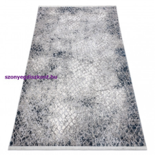 Modern REBEC szőnyeg rojt 51117 - két szintű gyapjú krém / sötétkék 280x370 cm lakástextília
