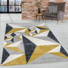  Modern szőnyeg Charlotte 396 (Mustar-Gray) 200x290cm Sárga-Szürke lakástextília