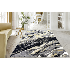Modern szőnyeg Marble 351 (Black) 160x220cm Fekete-Arany lakástextília