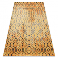Modern szőnyeg MUNDO D5751 glamour szabadtéri narancssárga / fekete 160x220 cm lakástextília
