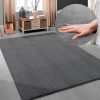  Modern szőnyeg Palm Plüss (Antracit) 120x170cm Sötét Szürke