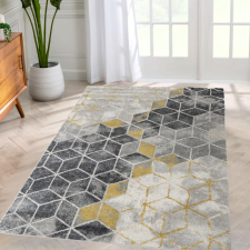 Modern szőnyeg Promo 2408 (Gray-Yellow) 80x150cm Sárga-Szürke lakástextília