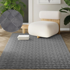  Modern szőnyeg Rio 3D Join (Antracit) 60x220cm Sötét Szürke lakástextília