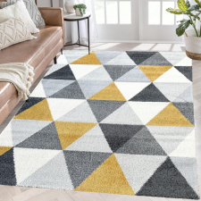  Modern szőnyeg Rombusz 852 (Yellow) 80x150cm Sárga-Szürke lakástextília
