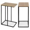 ModernHome Dohányzóasztal, ModernHome BJ403066BT, 40 x 30 cm, téglalap alakú, magasság: 66 cm, fém váz, MDF asztallap, karcálló felület