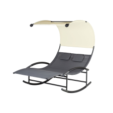 ModernHome Kétszemélyes hintaágy baldachinnal + párnákkal MultiGarden strandjáték