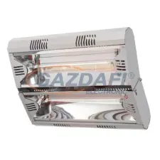 MOEL M792LGW Hathor infra hősugárzó 2x2000W 2x9A csökkentett fényerő, fehér IP65 hősugárzó