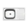 Mofém MOFÉM EVO2 1B1D mosogatótálca, 1 medence+csepptálca, inox, 760x435mm
