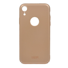 MOFI műanyag telefonvédő (ultravékony, logo kivágás) ARANY [Apple iPhone XR 6.1] (5996457826759) tok és táska