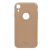 MOFI műanyag telefonvédő (ultravékony, logo kivágás) ARANY [Apple iPhone XR 6.1] (5996457826759)