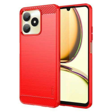 MOFI Realme C53 4G, Narzo N53, Mofi szilikon mobiltok, Karbon minta, Piros tok és táska