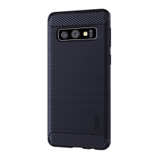 MOFI Samsung Galaxy S10 Ütésálló Tok - Sötétkék karbon mintás (GP-85026) tok és táska