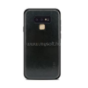 MOFI szilikon telefonvédő (bőr hatású hátlap) FEKETE (GP-79066)