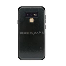 MOFI szilikon telefonvédő (bőr hatású hátlap) FEKETE (GP-79066) tok és táska