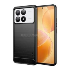 MOFI szilikon telefonvédő (ütésállóság, légpárnás sarok, szálcsiszolt, karbon minta) FEKETE (GP-155384) tok és táska