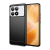 MOFI szilikon telefonvédő (ütésállóság, légpárnás sarok, szálcsiszolt, karbon minta) FEKETE Xiaomi Poco X6 Pro 5G