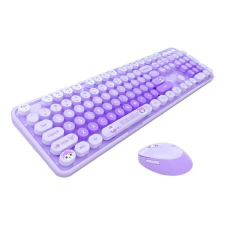 MOFII Sweet New vezeték nélküli angol billentyűzet + egér lila (6950125752282) (New SMK-623387AG) billentyűzet