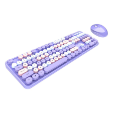 MOFII Sweet vezeték nélküli angol billentyűzet + egér lila (6950125749718) billentyűzet