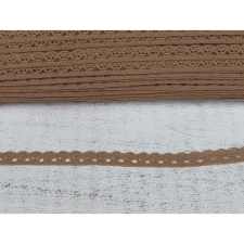 Mogyoró pamut csipke 1cm*2méter dekorációs kellék