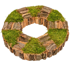  Mohás kéreg alap kerek barna M5x 31cm dekorációs kellék